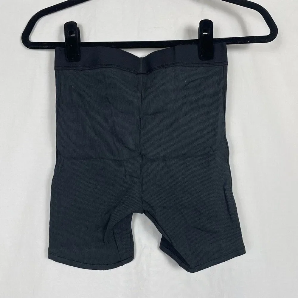 Skims NWT Cotton Rib Boxer In Soot - Women’s XS‎